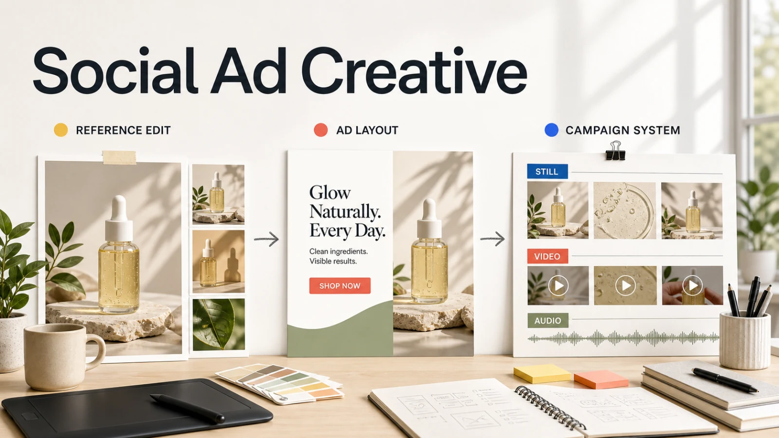 Banana AI vs. Canva vs. Adobe Firefly für Social-Media-Werbemotive